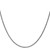 14K White Gold 26 inch 1.7mm Diamond-cut Spiga with Lobster Clasp Chain