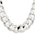 24" Sterling Silver 15.75mm Concave Beveled Curb Chain Necklace