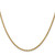 22" 14K Yellow Gold 2.2mm Forzantine Cable Chain Necklace