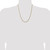 14K Yellow Gold 22 inch 3mm Flat Figaro with Lobster Clasp Chain