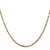 14K Yellow Gold 20 inch 2.25mm Diamond-cut Milano Rope with Lobster Clasp Chain