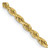 20" 10K Yellow Gold 2.75mm Diamond-cut Quadruple Rope Chain Necklace