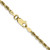 20" 10K Yellow Gold 2.75mm Diamond-cut Quadruple Rope Chain Necklace