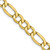 10k Yellow Gold 5.35mm Hollow Figaro Chain 8234-24