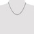 14K White Gold 2.9mm Flat Beveled Curb Chain 1311-18