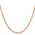 16" 14K Rose Gold 2.00mm Solid Polished Spiga Chain Necklace