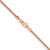 24" 14K Rose Gold 1.65mm Solid Polished Spiga Chain Necklace
