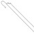 14K White Gold Adjustable 1.2mm Diamond-cut Wheat Chain 1231-26