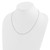 14K White Gold Adjustable 1.2mm Diamond-cut Wheat Chain 1231-26