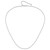 14K White Gold Adjustable 1.2mm Diamond-cut Wheat Chain 1231-26