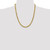 22" 10K Yellow Gold 4.9mm Semi-solid Diamond-cut Rope Chain Necklace
