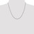 14K White Gold 20 inch 1.5mm Box with Lobster Clasp Chain