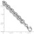 14k White Gold Polished Fancy 6.5mm Rolo Link Bracelet