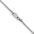 14K White Gold 30 inch 1.1mm Box with Lobster Clasp Chain