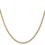 14K Yellow Gold 20 inch 2.4mm Round Open Link Cable with Lobster Clasp Chain
