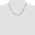 14K White Gold 18 inch 3mm Flat Figaro with Lobster Clasp Chain