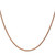 22" 14K Rose Gold 1.4mm Diamond-cut Spiga Chain Necklace