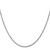 14K White Gold 16 inch 2mm Diamond-cut Rope with Lobster Clasp Chain