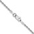 28" 14K White Gold 1.5mm Diamond-cut Rope with Lobster Clasp Chain Necklace
