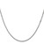 14K White Gold 18 inch 1.5mm Box with Lobster Clasp Chain