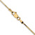 14K Yellow Gold 24 inch .9mm Octagonal Snake with Lobster Clasp Chain