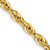 28" 10K Yellow Gold 4.25mm Semi-Solid Rope Chain Necklace