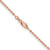 24" 14K Rose Gold 1.65mm Diamond-cut Cable Chain Necklace
