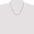 14K White Gold 20 inch 1.7mm Spiga with Lobster Clasp Chain