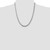 Sterling Silver Rhodium-plated 7mm Diamond-cut Rope Chain QDC140R-22