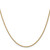 22" 14K Yellow Gold 1.8mm Forzantine Cable Chain Necklace