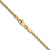 14K Yellow Gold 16 inch 2.2mm Forzantine Cable with Lobster Clasp Chain