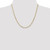 14K Yellow Gold 20 inch 3mm Open Concave Curb with Lobster Clasp Chain