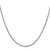 14K White Gold 24 inch 1mm Franco with Lobster Clasp Chain