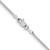 14K White Gold 1.1mm Franco Chain 7176-24