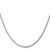 28" 10K White Gold 1.75mm Diamond-cut Rope Chain Necklace