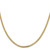 14K Yellow Gold 18 inch 2.3mm Flat Beveled Curb with Lobster Clasp Chain