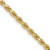 16" 10K Yellow Gold 2.25mm Diamond-cut Rope Chain Necklace