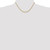 16" 10K Yellow Gold 2.25mm Diamond-cut Rope Chain Necklace
