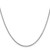 22" 14K White Gold 2mm Round Open Link Cable Chain Necklace