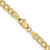 26" 10K Yellow Gold 4.3mm Semi-Solid Curb Link Chain Necklace