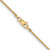 14K Yellow Gold 30 inch .9mm Franco with Lobster Clasp Chain