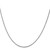 14K White Gold 24 inch 1.05mm Box with Lobster Clasp Chain