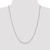 14K White Gold 24 inch 1.05mm Box with Lobster Clasp Chain