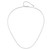 14K White Gold Adjustable 1mm Diamond-cut Box Chain