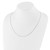 14K White Gold Adjustable 1mm Diamond-cut Box Chain