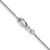 14K White Gold .9mm Round Snake Chain 1562-18