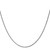 14K White Gold 1.2mm Solid Diamond-cut Spiga Chain 7231-24