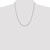 22" 14K White Gold 1.8mm Diamond-cut Round Open Link Cable Chain Necklace