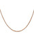 14K Rose Gold 18 inch 1.3mm Box Link with Lobster Clasp Chain