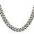 26" Sterling Silver Antiqued 9mm Curb Chain Necklace